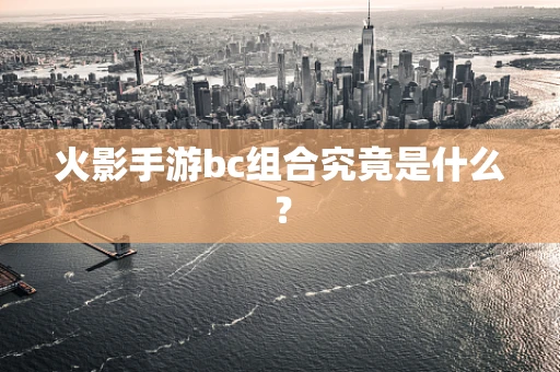 火影手游bc组合究竟是什么？