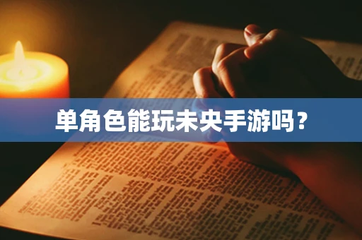 单角色能玩未央手游吗？