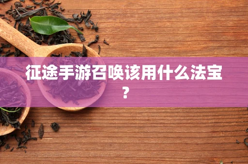征途手游召唤该用什么法宝？