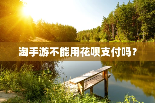 淘手游不能用花呗支付吗？