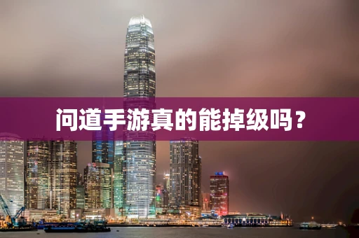 问道手游真的能掉级吗？