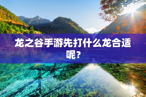 龙之谷手游先打什么龙合适呢？