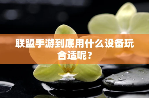 联盟手游到底用什么设备玩合适呢？