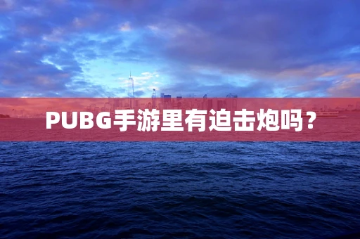 PUBG手游里有迫击炮吗？