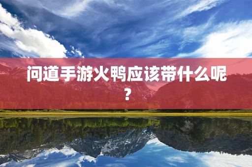 问道手游火鸭应该带什么呢？