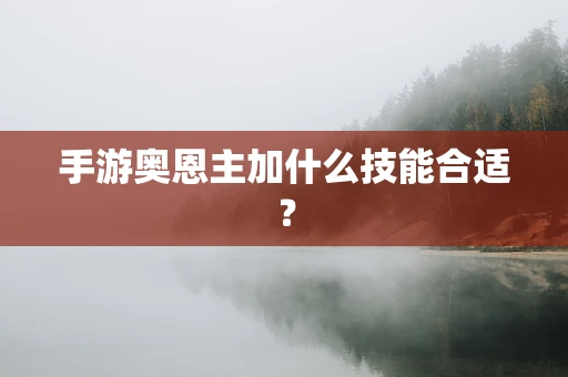 手游奥恩主加什么技能合适？