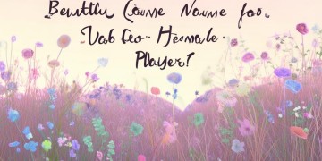 如何为女性玩家取个好听的手游名字？
